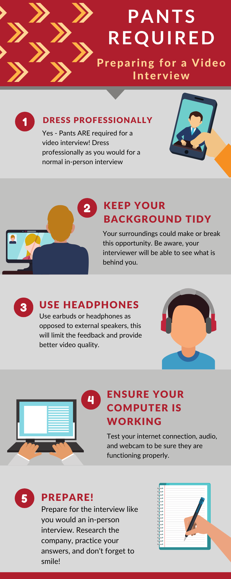 Video Interview Prep [Infographic] - Job Essentials